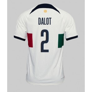 Portugal Diogo Dalot #2 Bortatröja VM 2022 Kortärmad